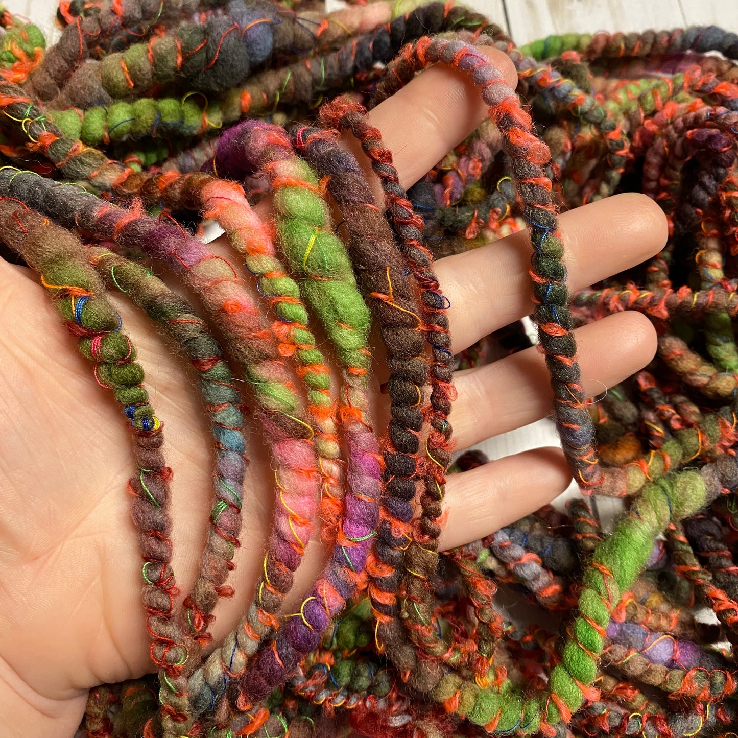 Handspun art yarn #105