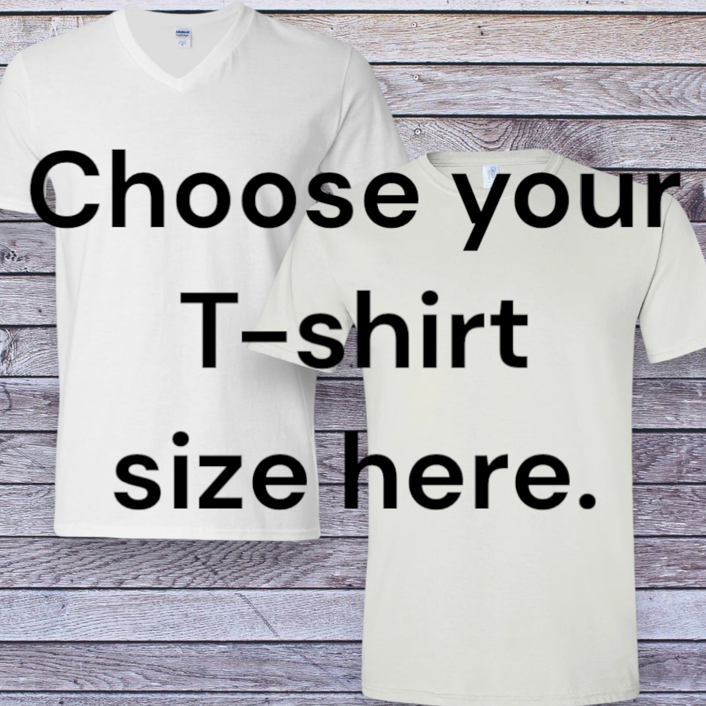 Step 2: Choose Your Tee Size