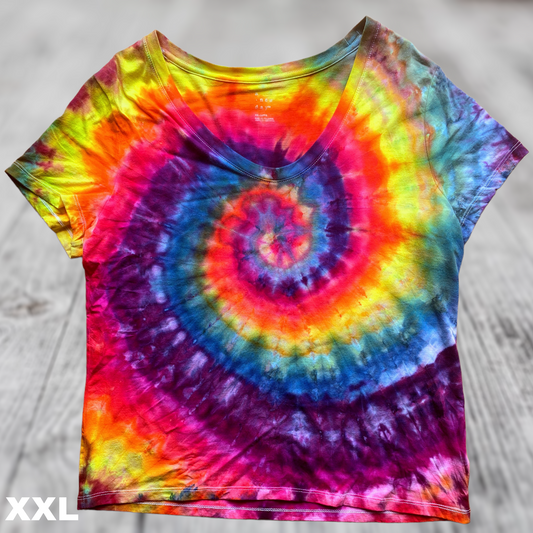 XXL Ice Dyed Rainbow Spiral