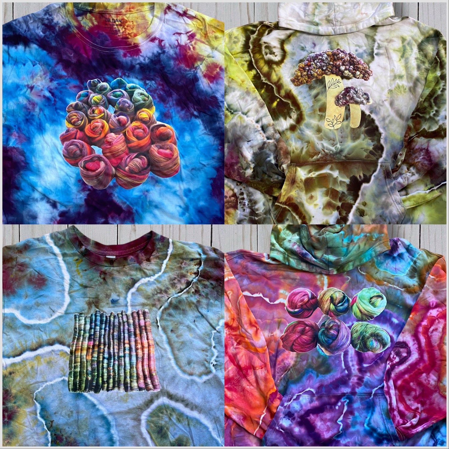 Ice Dyed Tees & Hoodies