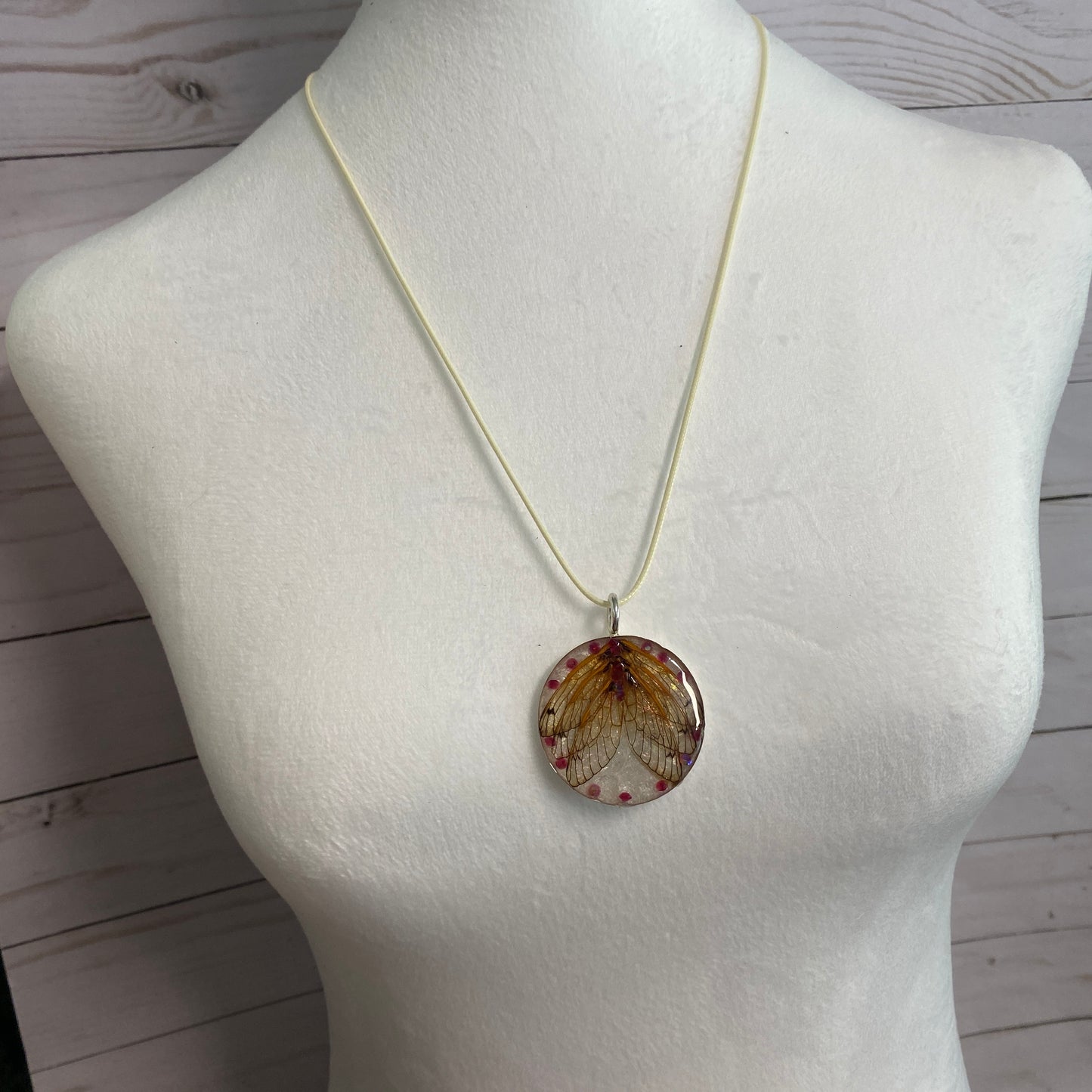 10 Cicada wing necklace