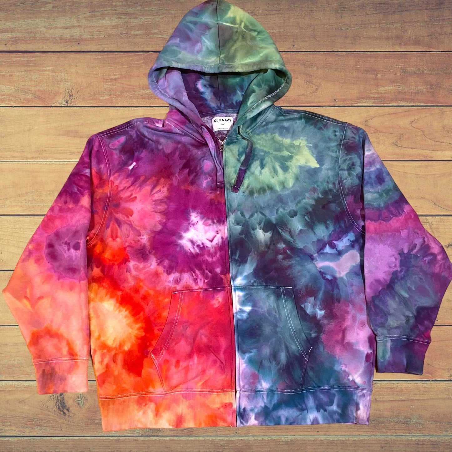 XXL Ice Dyed Old Navy Hoodie (5)