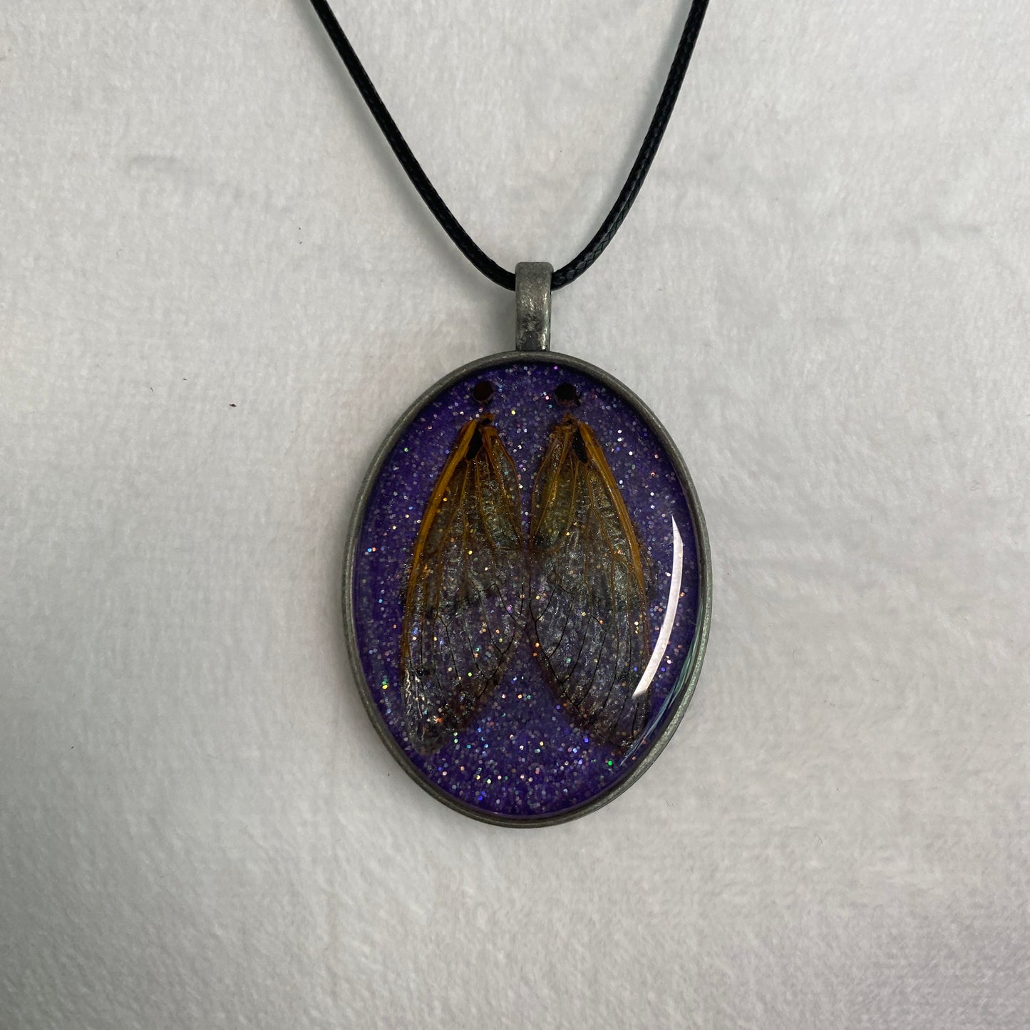 8 Cicada wing necklace