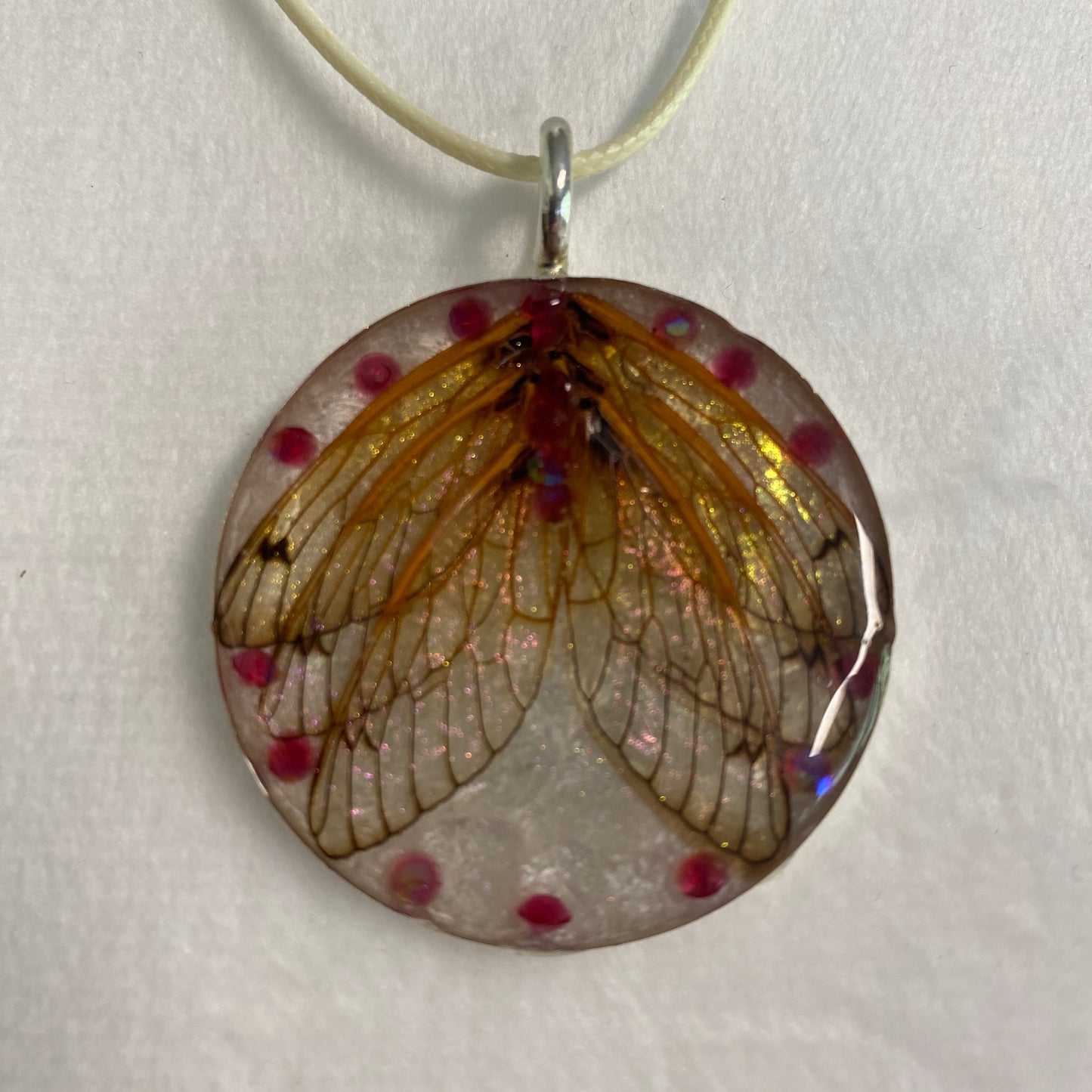 10 Cicada wing necklace