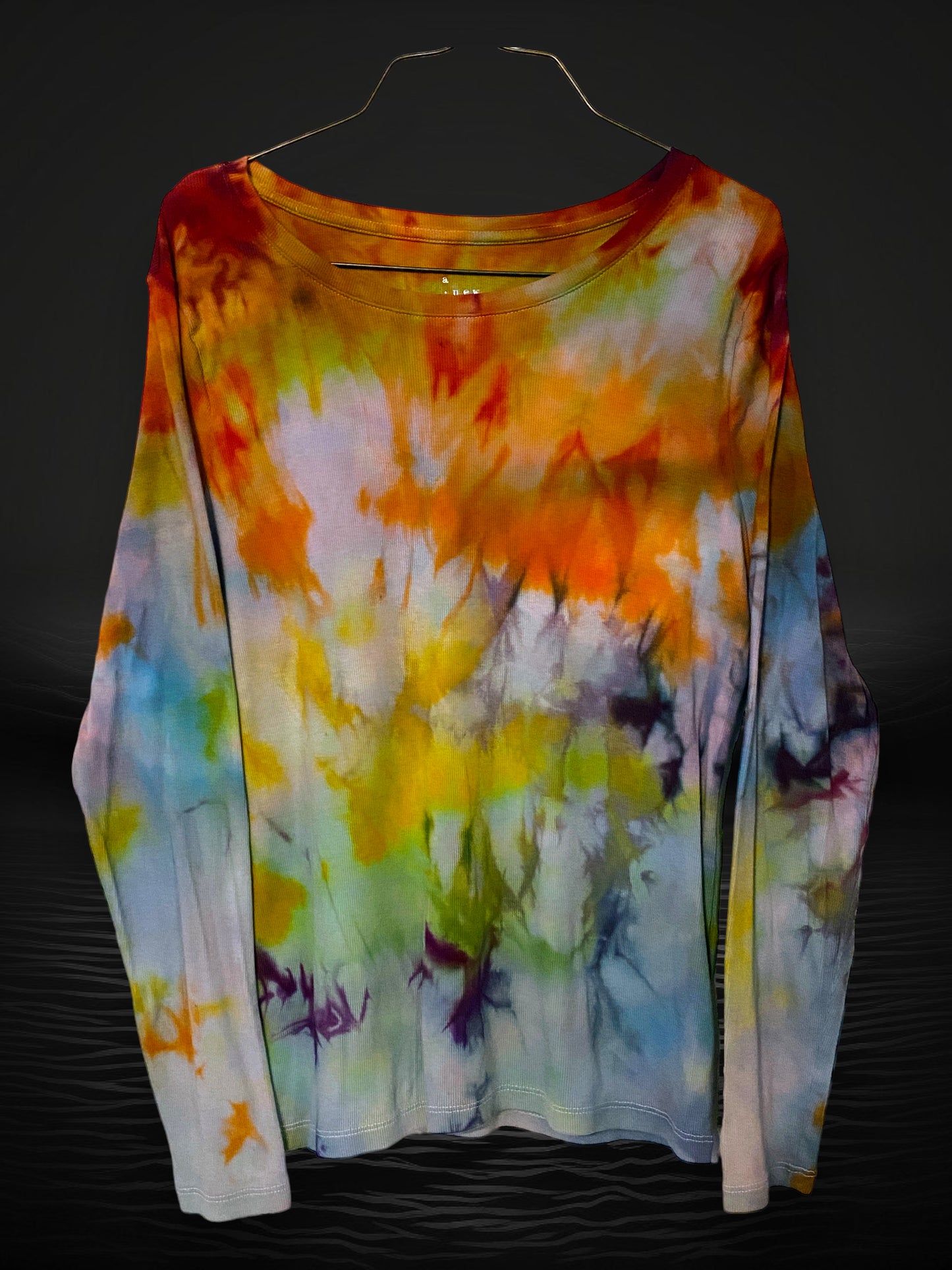 Ice dye long sleeve Tee