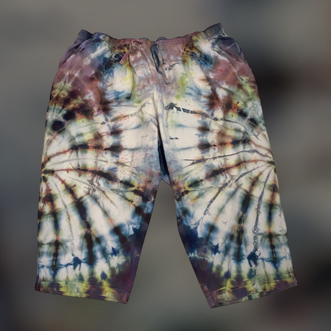 Ice dye Capri pants