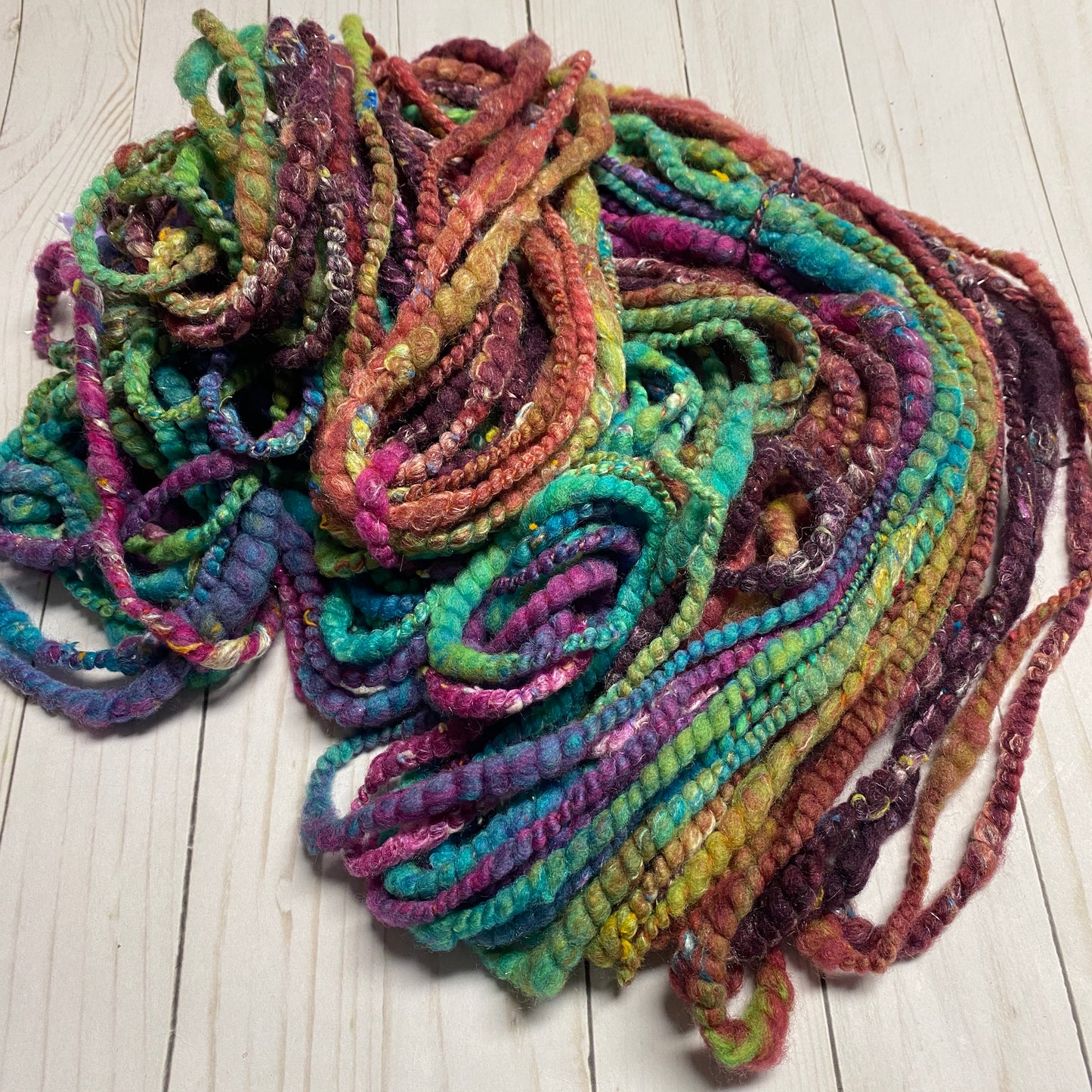 Freestyle coil spun art yarn #17