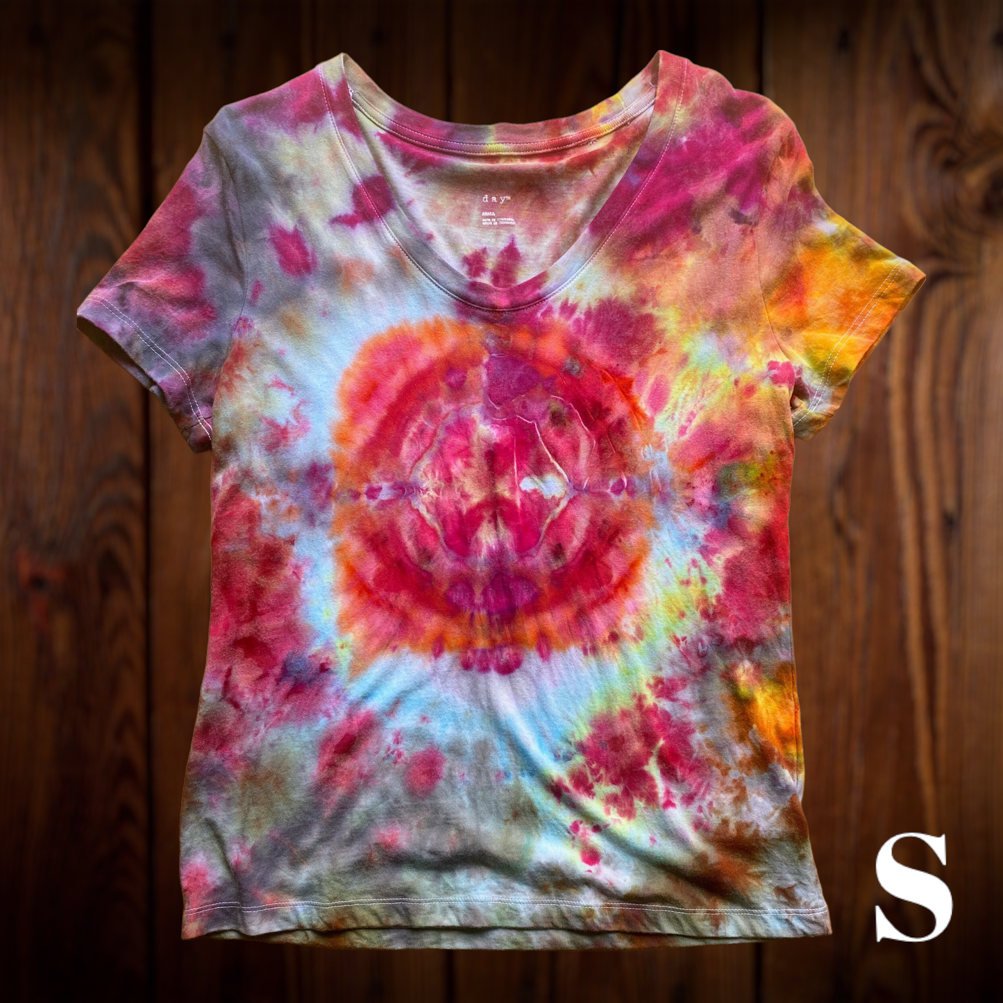 Small multi-colored tie dye